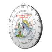 Rick London Funny Trump Shark Dartbord (Voorkant Rechts)