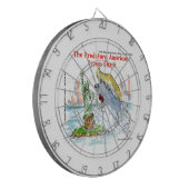 Rick London Funny Trump Shark Dartbord (Voorkant Links)