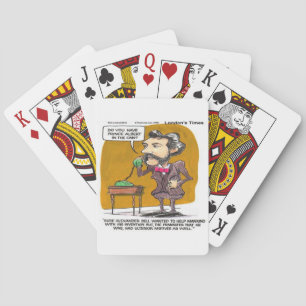 Rick London Grappige Alexander Bell Telefoon Grapj Pokerkaarten