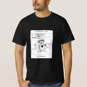 Rick London Grappige Veldmuis Cartoon Strip T-shirt