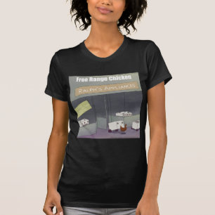 Rick London Grappige Vrije-Uitloop Kip T-shirt