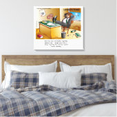 Rick London Muskrat Scheiding Attorney Comic Canvas Afdruk (Insitu (Slaapkamer))