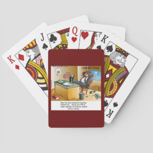 Rick London Muskrat Scheiding Attorney Comic Pokerkaarten