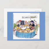 Rick London Old Hippie Funeral Funny Comic Briefkaart (Voorkant / Achterkant)