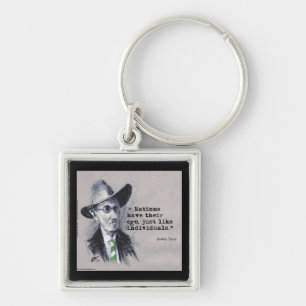 Rick London & Tom Kerr James Joyce & Ego Citaat Sleutelhanger