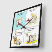 Rick London "Trumpty Dumpty" Funky Wall Horloge (Angle)