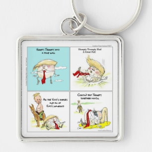 Rick London "Trumpty Dumpty" Grappig Trump Cadeau Sleutelhanger