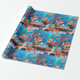 Rick London Vis Kaartspel "Go Fish" Strip Cadeaupapier
