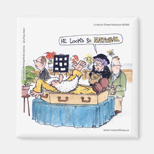 Rick London Zo Natural Funeral Old Hippie Magneet (Voorkant)