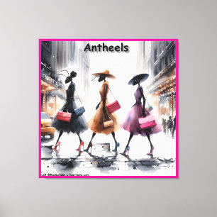Rick London's Mode Ants of New York Canvas Afdruk