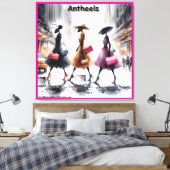 Rick London's Mode Ants of New York Canvas Afdruk (Insitu (Slaapkamer))