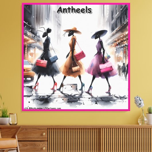 Rick London's Mode Ants of New York Canvas Afdruk (Insitu (Woonkamer))