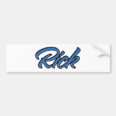 Rick Name blue Aufkleber Sticker Autoaufkleber (Voorkant)
