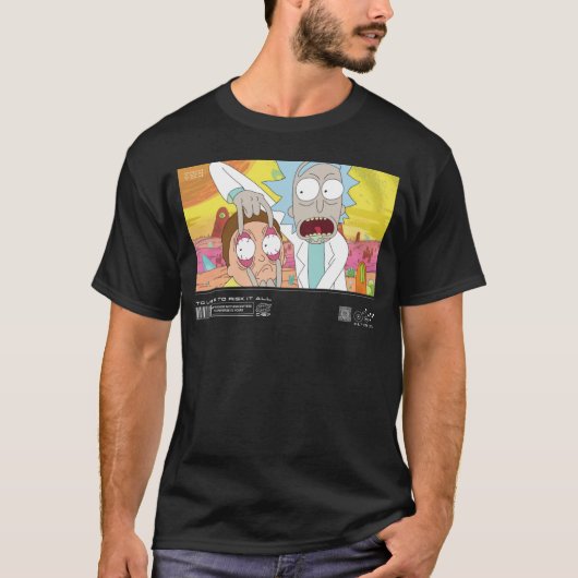 Rick Open Morty's Eyes Quote Graphic T-shirt (Voorkant)