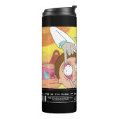 Rick Open Morty's Eyes Quote Graphic Thermosbeker (Gedraaid links)
