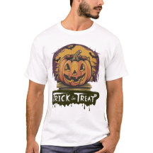 Rick or Treat Retro Pumpkin Bucket Halloween