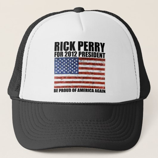 Rick Perry 2012 President Trucker Pet (Voorkant)