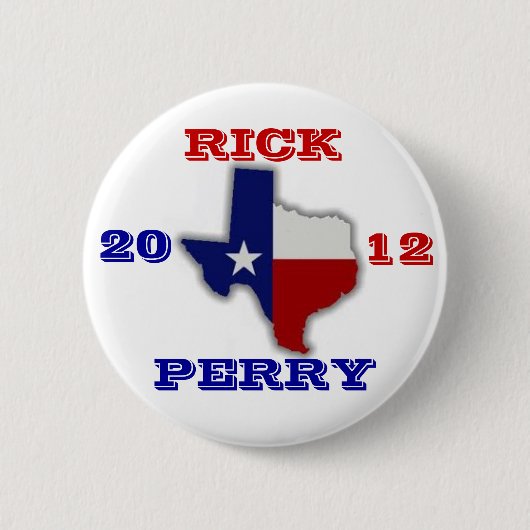 Rick Perry 2012 Texas Ronde Button 5,7 Cm (Voorkant)