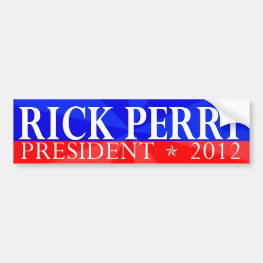Rick Perry Bumpersticker (Voorkant)