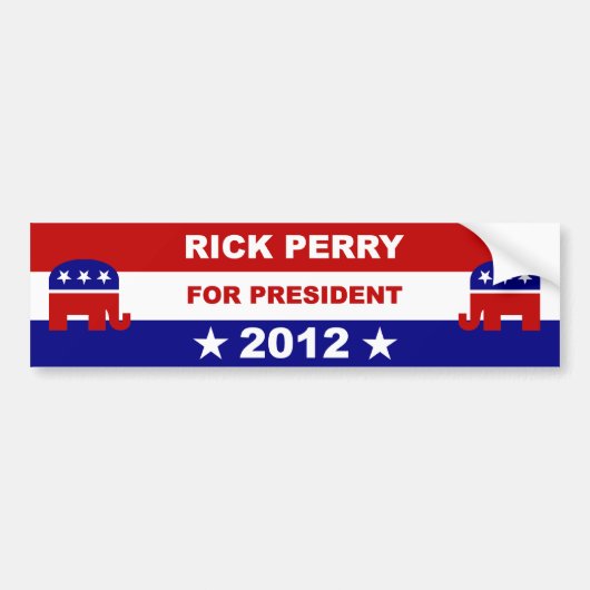 Rick Perry Bumpersticker (Voorkant)