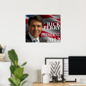 Rick Perry Poster (Thuiskantoor)