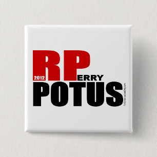 Rick Perry - POTUS Vierkante Button 5,1 Cm
