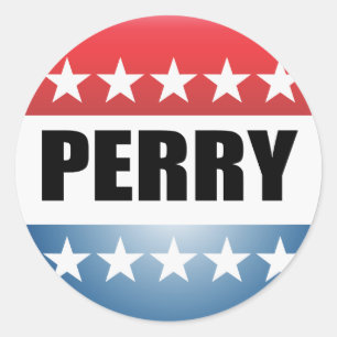 RICK PERRY RONDE STICKER