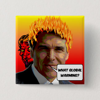 Rick Perry Vierkante Button 5,1 Cm