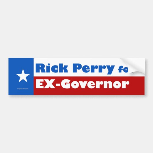 Rick Perry voor ex-gouverneur Bumpersticker (Voorkant)
