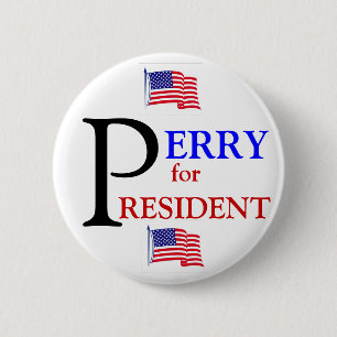 Rick Perry voor President 2012 Ronde Button 5,7 Cm