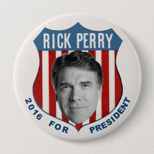Rick Perry voor President in 2016 Ronde Button 4,0 Cm