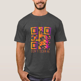 Rick roll grappige QR scan code scan me niet T-shirt