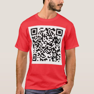 Rick Roll QR Code Kinder T-shirt met lange mouwen