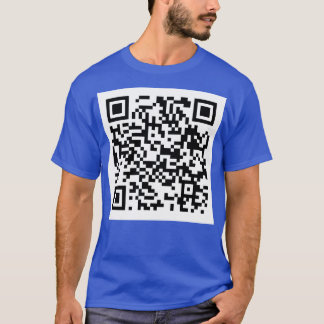 Rick Roll QR Code Kinder T-shirt met lange mouwen