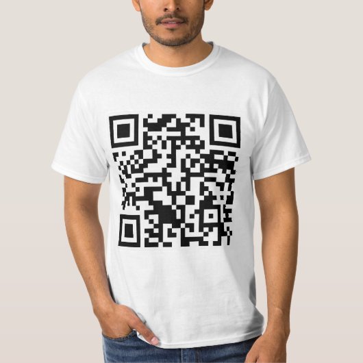 Rick Roll QR Code Rickrolled T-shirt (Voorkant)