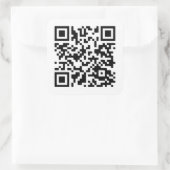Rick Roll QR-code Vierkante Sticker (Tas)
