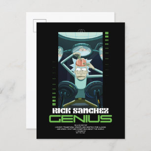 Rick Sanchez Genius Quote Graphic Briefkaart