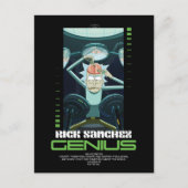 Rick Sanchez Genius Quote Graphic Briefkaart (Voorkant)