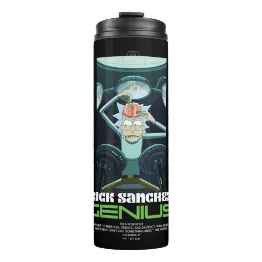 Rick Sanchez Genius Quote Graphic Thermosbeker (Voorkant)
