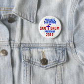 RICK SANTORUM 2012 BUTTON PATRIOTISCHE CHRISTIANEN (In situ)