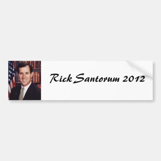 Rick Santorum Bumpersticker (Voorkant)