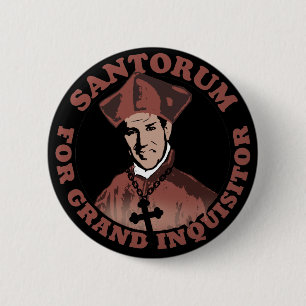 Rick Santorum voor Grand Inquisitor Ronde Button 5,7 Cm