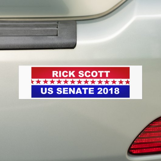 Rick Scott 2018 Bumpersticker (Op auto)