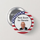 Rick Scott voor Senate Button (Voorkant /achterkant)