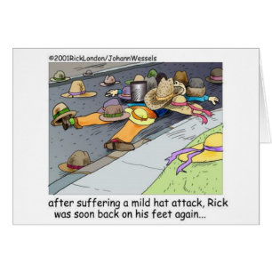 Rick subit une attaque de chapeau Cartoon Cadeaux