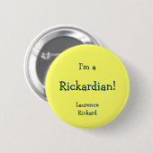 Rickardian Ronde Button 5,7 Cm (Voorkant /achterkant)