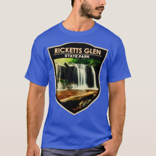 Ricketts Glen State Park Pennsylvania Waterverf B T-shirt