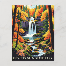 Ricketts Glen State Park Reizen Briefkaart