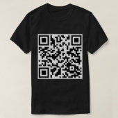 RickRoll QR-code Sticker.png T-shirt (Design voorkant)