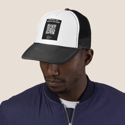 Rickroll QR-code Trucker Pet (In situ)